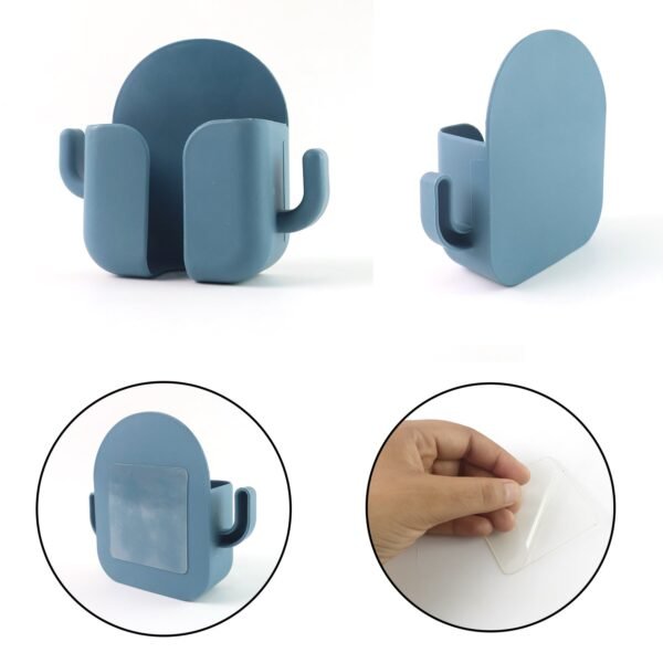 Wall Mounted Adhesive Phone Holder & Remote Organizer(1Pc) - Image 6