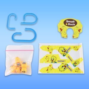 LALA Small Duck Climb Stairs Toy Roller Coaster with Flashing Lights & Music (3 Ducks)