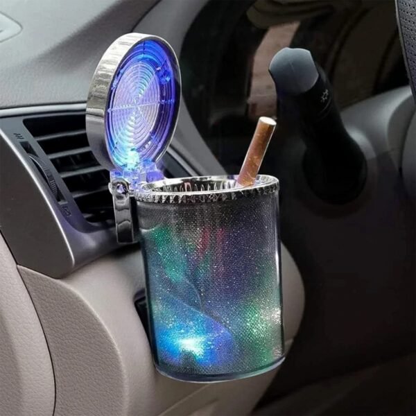 Premium Quality LED Illuminated Car Ashtray with Lid and Detachable Holder (1 Pc) - Image 10