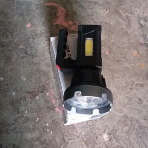 Heavy-Duty Rechargeable USB LED Hand Torch with COB Side Light (1 Pc)