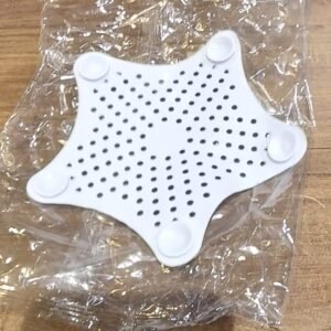White Silicone Star Shaped Sink Filter Bathroom Hair Catcher Drain Strainers for Basin