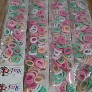 Colorful Soft Elastic Hair Bands Set for Kids & Girls (10 Pkt  / 1 Set)