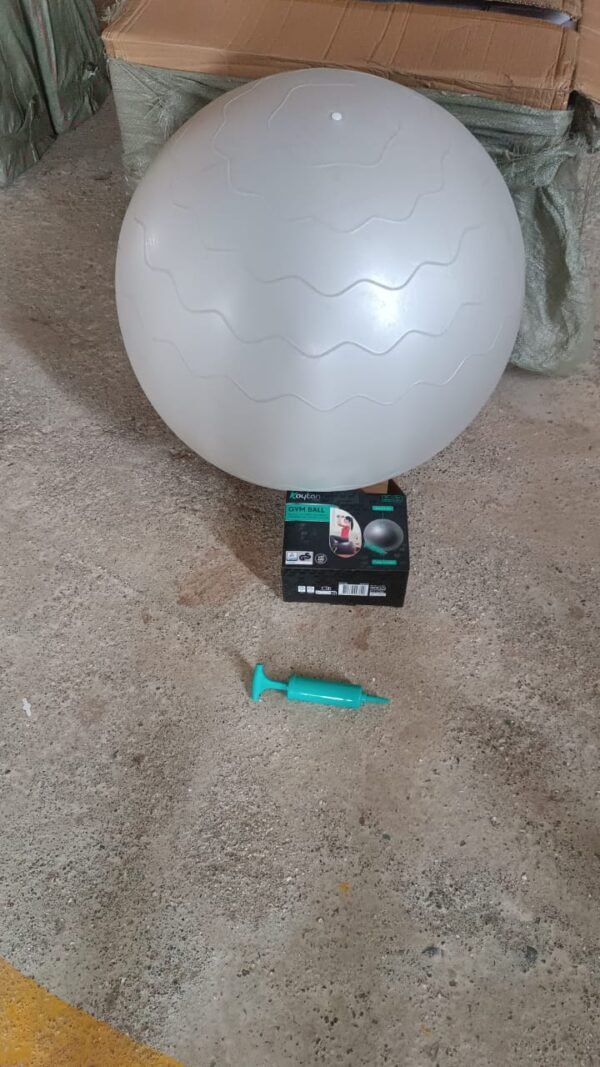 Heavy Duty Gym Ball Non-Slip Stability Ball with Foot Pump for Total Body Fitness - Image 7