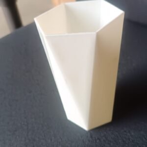 Modern Geometric Hexagon Plastic Flower Vase (1 Pc)