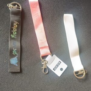 Fabric Ribbon Keychain (1 Pc, Mix Color)