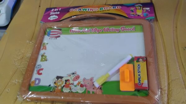 2-in-1 Double-Sided Write and Wipe Educational Drawing Board for Kids (1 Set) - Image 9