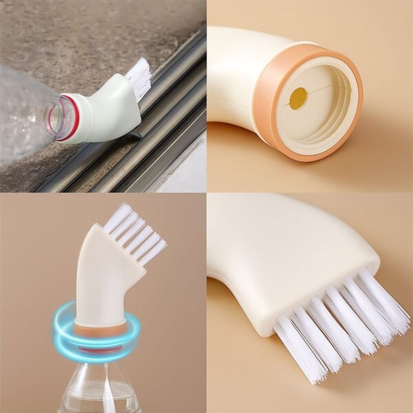 Multipurpose Bottle-Attachable Cleaning Brush for Kitchen and Bathroom (1 Pc) - Image 4