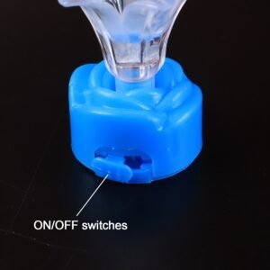 Multi-Color LED Fiber Optic Flower Night Lamps (Mix Color / 3 Pc)