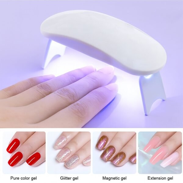 Mini Portable UV LED Nail Lamp for Gel Nail Polish Curing (1 Pc) - Image 7