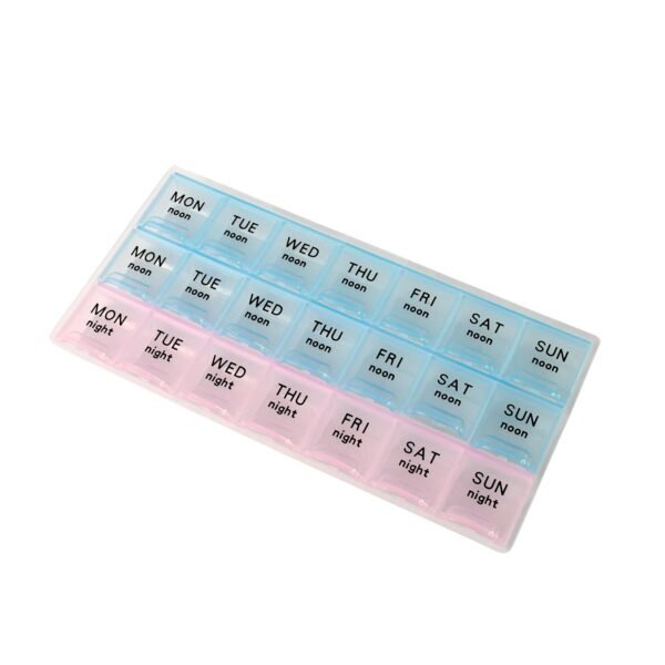 Weekly Pill Organizer Box with 21 Compartments (1 Pc) - Image 5