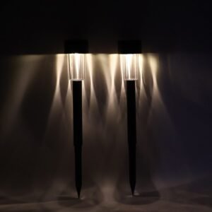 Solar-Powered LED Garden Spike Light Set (31x5cm / 2 Pc)