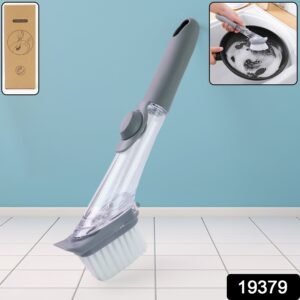Dish Cleaning Brush with Built-in Liquid Soap Dispenser (1 Pc)