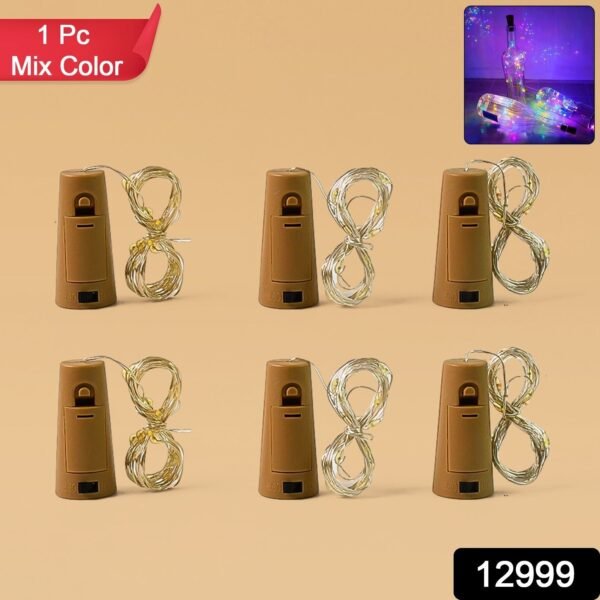 Cork-Shaped LED Bottle String Fairy Lights (1 Pc) - Image 2