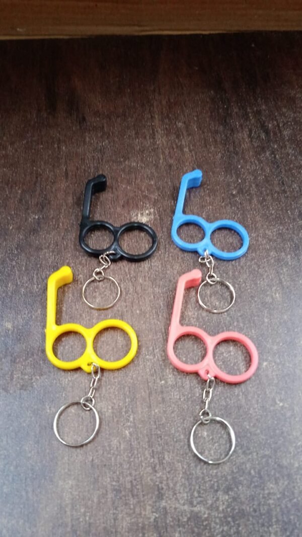2-in-1 Plastic Dual-Finger Mobile Stand cum Keyring  (1 Pc, Mixed Color) - Image 7