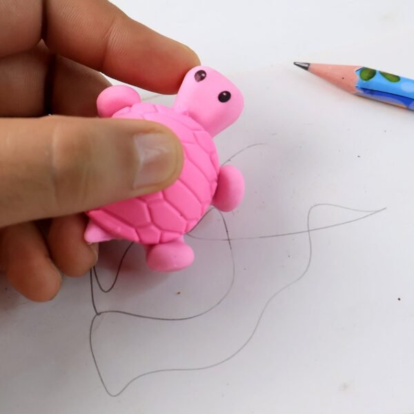 Cute Turtle Shaped Eraser for Kids (1 Pc) - Image 4