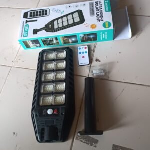 High-Powered Solar LED Street Light with Motion Sensor & Remote Control