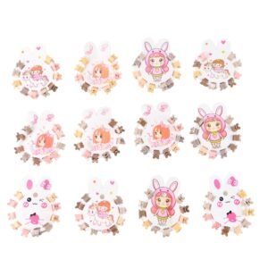 Mini Claw Hair Clips Set for Girls (12 Pkt / 1 Set)