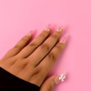 Reusable Press-On Artificial Nails with Adhesive Stickers (1 Pkt)