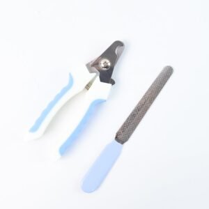 Pet Nail Clipper and Nail File Grooming Kit for Dogs and Cats (Mix Color / 2 Pc)
